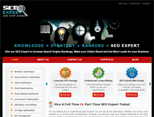 Tablet Screenshot of findaseoexpert.com